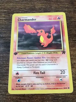 Charmander 50/82 1st Edition Team Rocket Non Holo Pokemon Card - Image 1