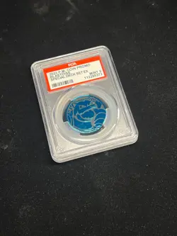 [PSA 9] 2023 Blastoise Coin Promo - Special Deck Set VMAX Shiny Holo POKEMON - Image 3