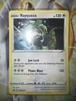 Pokemon TCG Rayquaza - SWSH029 Sword & Shield Black Star Promo NM W/Swirl - Image 1