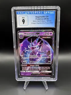 Pokemon TCG Naganadel GX SM125 Black Star Promo Holo CGC 9 Dragon Majesty 2018 - Image 1