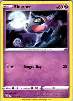 Shuppet Lost Origin 072/196 Common Pokemon Near Mint - Image 1