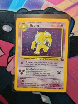 Vintage 1999 Hypno 8/62 Fossil Holo Rare English LP Pokemon TCG WOTC Card - Image 2