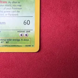Pokemon TCG Venusuar Base Set 1999 Holo Rare Unlimited Foil Wizards WOTC LP/NM - Image 4