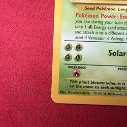 Pokemon TCG Venusuar Base Set 1999 Holo Rare Unlimited Foil Wizards WOTC LP/NM - Image 5