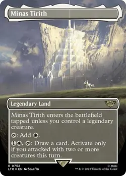 MTG English Minas Tirith (Borderless) (Surge Foil) NM Foil - Image 1