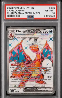 2023 POKEMON SVP EN-SV BLACK STAR PROMO #056 CHARIZARD EX PSA 10 #056 - Image 1