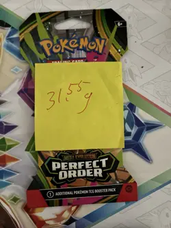VERY HEAVY! 31.55g Pokemon TCG Perfect Order Sleeved Booster Pack Factory Sealed - Image 2