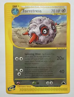 🧨Pokemon Forretress 9/144 EX Sandstorm Rare Regular 70 HP English 2003🧨 - Image 1