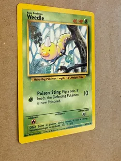 4 Base Set Pokemon Crds Weedle 69 Computer Search 71 Devolution Spray 72 Lass 75 - Image 2
