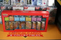 Pokemon Prismatic Evolutions Costco Mini Tins 8 Pack - New & Sealed - Image 1