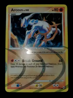 Arceus AR8 Holo Swirl Pokemon TCG Platinum Arceus AR Card LP Lightly Played - Image 2