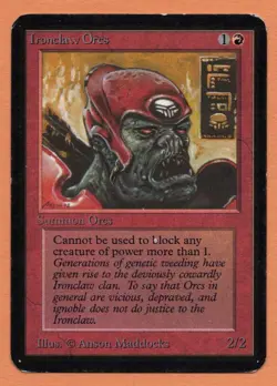 Ironclaw Orcs (MP) - Alpha Edition - Magic the Gathering (MTG) - Image 1