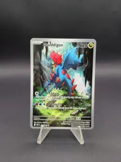 DRUDDIGON 151/086 ILLUSTRATION RARE WHITE FLARE POKEMON - Image 1