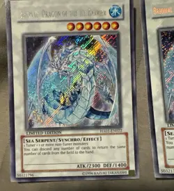 1xYugioh Brionac, Dragon of the Ice Barrier HA01-EN022 Secret Rare LTD VLP Bleed - Image 2