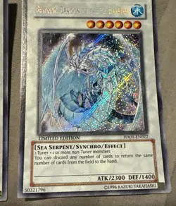 1xYugioh Brionac, Dragon of the Ice Barrier HA01-EN022 Secret Rare LTD VLP Bleed - Image 3