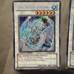 1xYugioh Brionac, Dragon of the Ice Barrier HA01-EN022 Secret Rare LTD VLP Bleed - Image 4