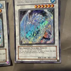 1xYugioh Brionac, Dragon of the Ice Barrier HA01-EN022 Secret Rare LTD VLP Bleed - Image 5