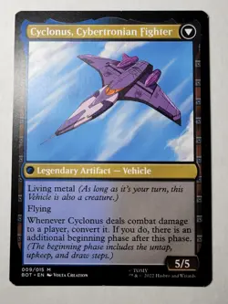 Cyclonus, the Saboteur -Double-Sided- Transformers Regular Brothers BOT mtg NM/M - Image 2