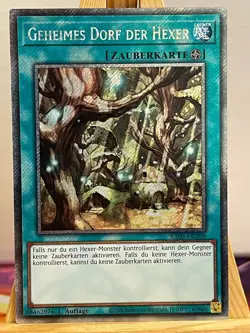Geheimes Dorf Der Hexer RA03-DE209 Platinum Secret Rare Deutsch NM YUGIOH - Image 1