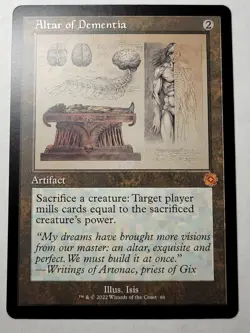 Altar of Dementia -Retro Schematic- Brothers War Regular Mythic BRO BRR mtg NM/M - Image 1