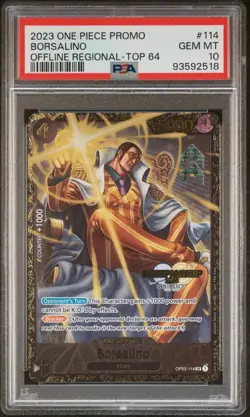 [PSA 10] Borsalino OP02-114 - Regional Top 64 Championship 2023 ONE PIECE - Image 1