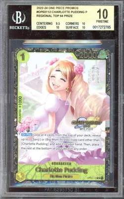 [BGS 10] Charlotte Pudding OP03-112 - Regionals Top 64 Promo English ONE PIECE - Image 1
