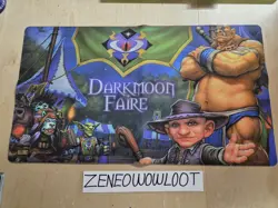 World of Warcraft TCG Darkmoon Faire Playmat WoW Free Shipping - Image 1