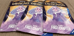 Disney Lorcana TCG: First Chapter Sleeved Blister Pack Lot Of 3 SEALED Free Ship - Image 1