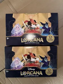 SEALED Disney Lorcana: The First Chapter Booster Box - 24 Packs (2 Boxes) 2023 4050368981905 - Image 1