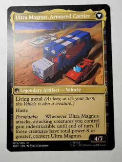 Ultra Magnus, Tactician -Double-Sided- Transformers Regular BOT 15 mtg NM/M - Image 2