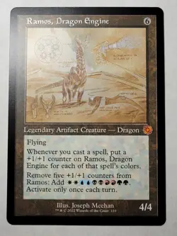 Ramos, Dragon Engine -Retro Schematic- Brothers War Regular Mythic BRR mtg NM/M - Image 1