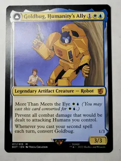 Goldbug, Humanit's Ally -Double-Sided- Transformers Regular BOT 11 mtg NM/M - Image 1