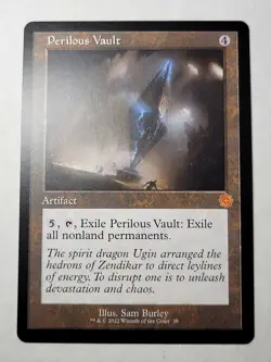 Perilous Vault -Retro Frame- Brothers War Regular Mythic BRO BRR 38 mtg NM/M - Image 1
