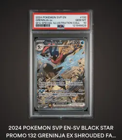 PSA 10 Greninja EX Shrouded Fable Special Illustration Rare Pokemon Card - Image 1
