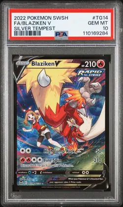[PSA 10] Blaziken V TG14/TG30 Silver Tempest Trainer Gallery Alternate POKEMON - Image 1