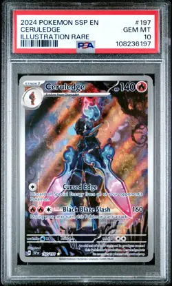 [PSA 10] Ceruledge 197/191 Surging Sparks Illustration Rare POKEMON - Image 1