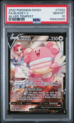 [PSA 10] Blissey V TG22/TG30 Silver Tempest Trainer Gallery Alternate POKEMON - Image 1