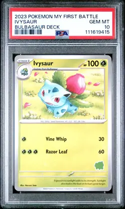 [PSA 10] Ivysaur - My First Battle Deck Exclusive Art POKEMON (Pop 6) - Image 1
