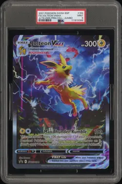 [PSA 9] Jolteon VMAX SWSH184 Premium Collection Alternate Art JUMBO POKEMON - Image 1