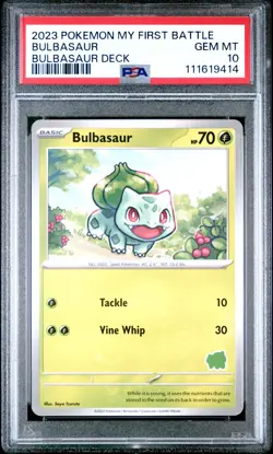 [PSA 10] Bulbasaur - My First Battle Deck Exclusive Art POKEMON (Pop 17) - Image 1