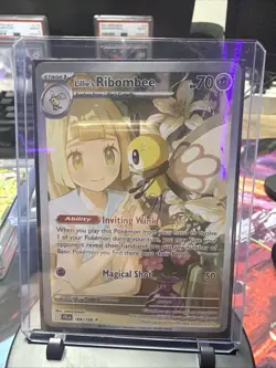 Pokemon TCG Lillie's Ribombee 164/159 Illustration Rare Journey Together (NM) - Image 1