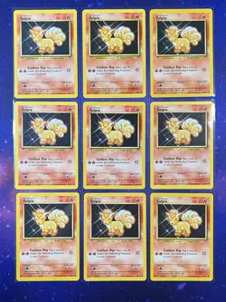 Lot of 9 - Vulpix 68/102 - Pokemon TCG - Base Set - WOTC - 1999 - Image 1
