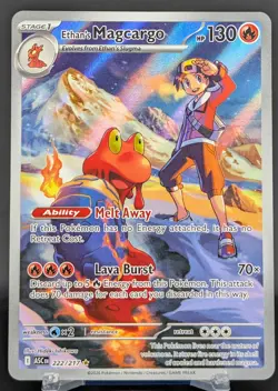 Pokemon Ethan's Magcargo #222/217 English Ascended Heroes Illustration Rare - Image 1