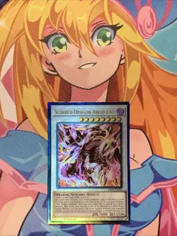 Scarred Dragon Archfiend RA05-EN044 1st Edition Ultimate Rare NM Yu-Gi-Oh! - Image 1