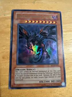 Yu-Gi-Oh! Red-Eyes Darkness Dragon Ultra Rare Card SD1-EN001 - Image 1