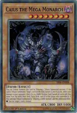 *** CAIUS THE MEGA MONARCH *** MINT/NM 1ST EDITION SR06-EN008 YUGIOH! - Image 1