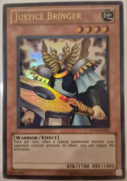 YuGiOh Justice Bringer Ultra Rare DP10-EN013 - Image 1