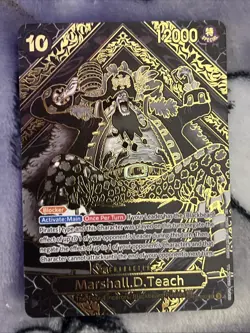 One Piece TCG: Marshall.D.Teach OP09-093 SP Gold Legacy Of The Master OP12 NM - Image 1