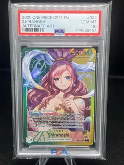 One Piece Shirahoshi OP11-022 PSA 10 Gem Mint - Image 1