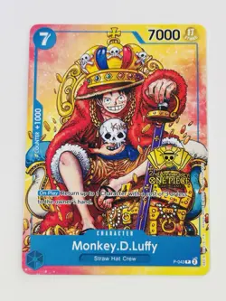 Bandai Monkey.D.Luffy P-043 Promo One Piece Promo (2nd Anniversary Stamped) - Image 1